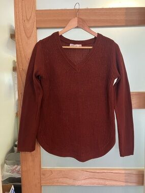 Rust orange sweater, RD style is the brand. Lightly worn, size medium